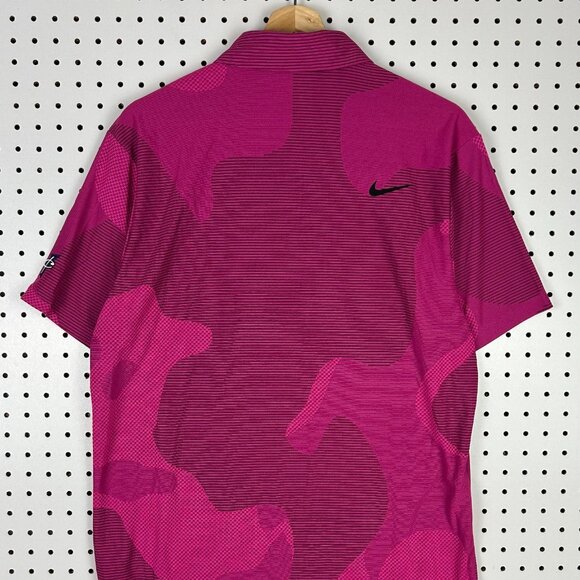 1 Cent‎ Nike Memphis Tigers Pink Polo Medium NWT Coach Sideline Penny Hardaway - Picture 5 of 8